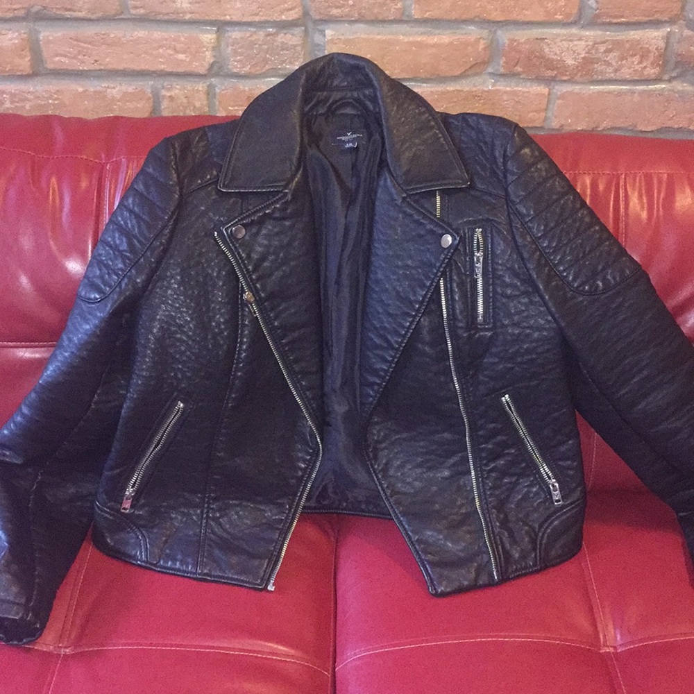 AmericanEagle Outfitters Leather Jacket